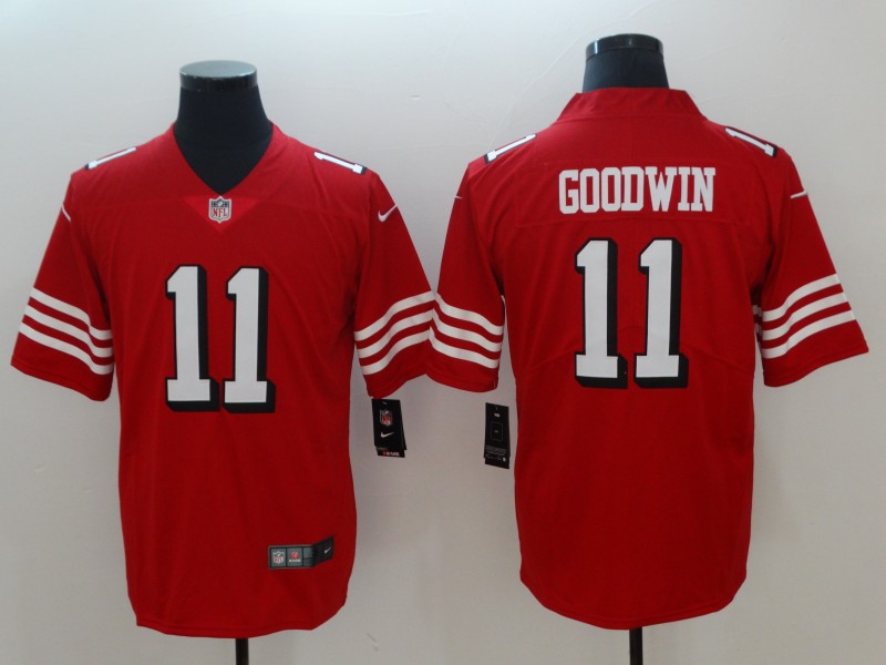 Men's San Francisco 49ers Marquise Goodwin 11 Red Nike Scarlet Player Limited Jersey