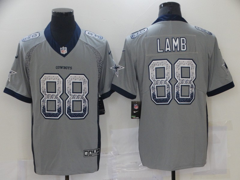 Men Dallas Cowboys CeeDee Lamb Gray Limited Jersey