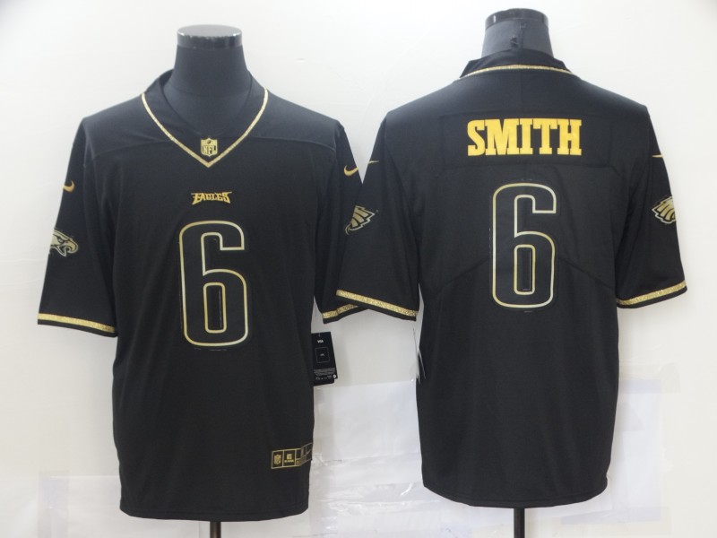 Nike Eagles 6 DeVonta Smith Black Gold Vapor Untouchable Limited Jersey