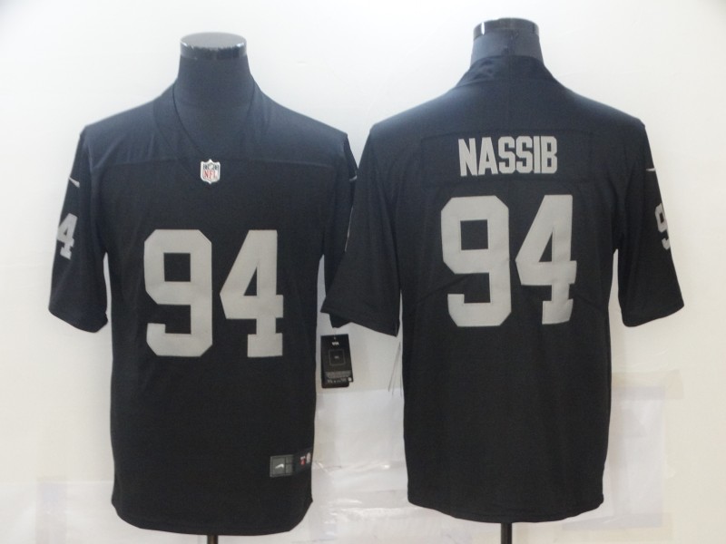 Nike Las Vegas Raiders 94 Carl Nassib Black Vapor Untouchable Limited Jersey