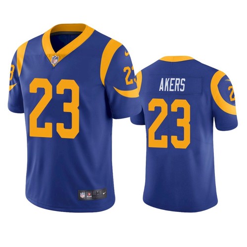 Nike Los Angeles Rams 23 Cam Akers Royal Blue Alternate Men Stitched NFL Vapor Untouchable Limited J