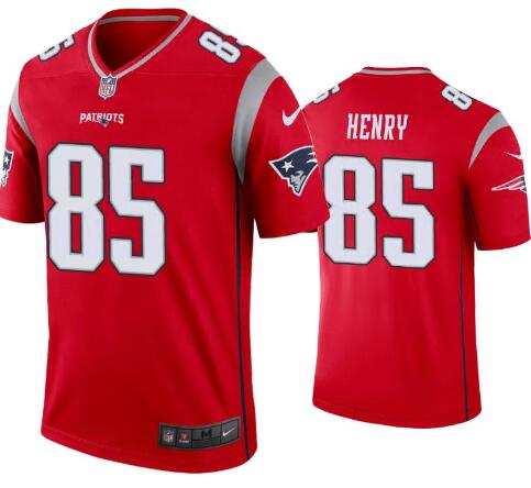 Men Nike New England Patriots  Hunter Henry 85 Limited Red Vapor Untouchable Limited Jers