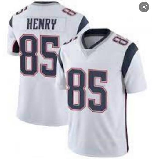 Men Nike New England Patriots  Hunter Henry 85 Limited White Vapor Untouchable Limited Jers