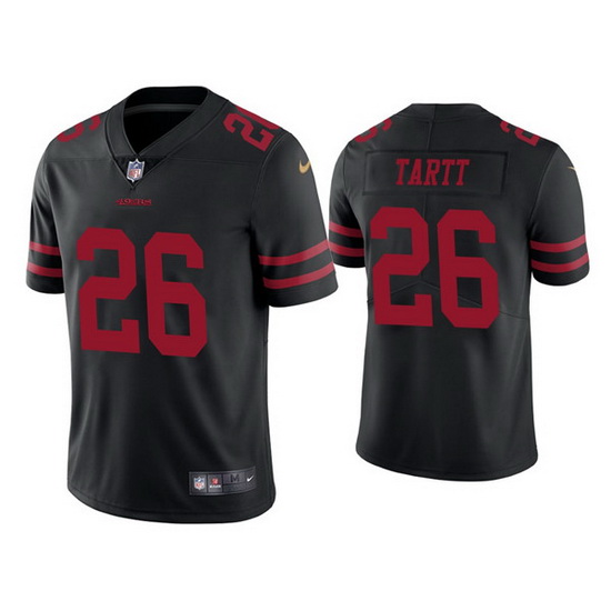 Men San Francisco 49ers 26 Jaquiski Tartt Black Vapor limited Jersey