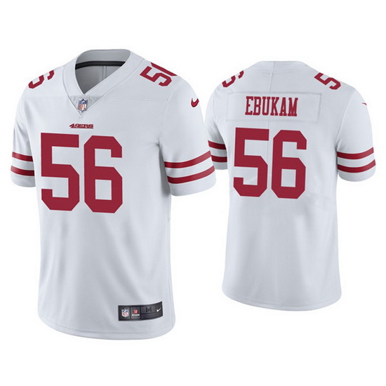 Men San Francisco 49ers 56 Samson Ebukam White Vapor Limited Jersey