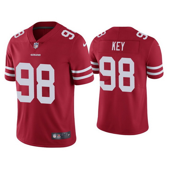 Men San Francisco 49ers 98 Arden Key Red Vapor Limited Jersey