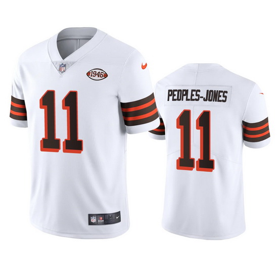 Cleveland Browns 11 Donovan Peoples Jones Nike 1946 Collection Alternate Vapor Limited NFL Jersey  W