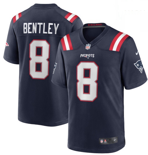 Men New England Patriots 8 Ja 27Whaun Bentley Navy Limited Jersey