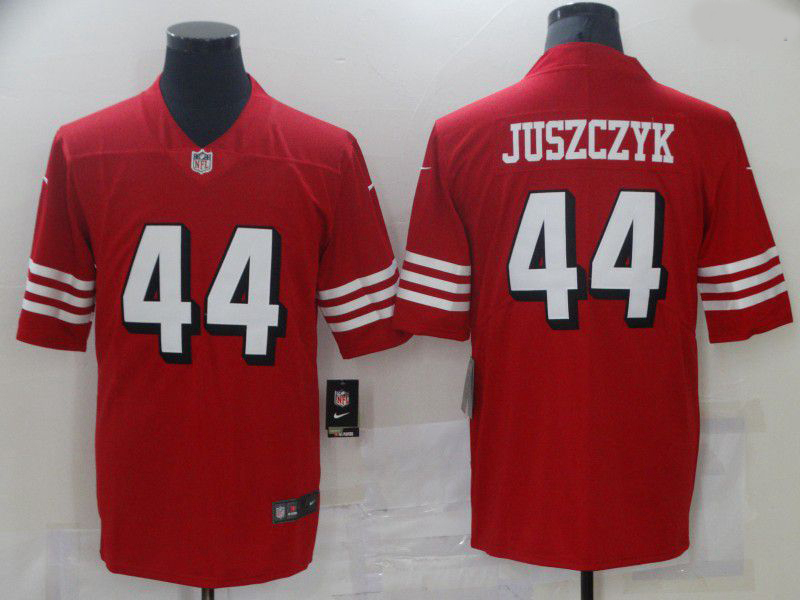 Men San Francisco 49ers 44 Juszczyk Red Nike Vapor Untouchable Limited 2021 NFL Jersey