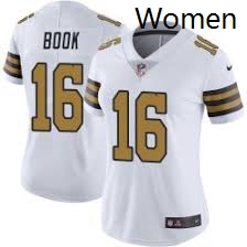 Women New Orlean Saints Ian Book 16 White Rush Jersey