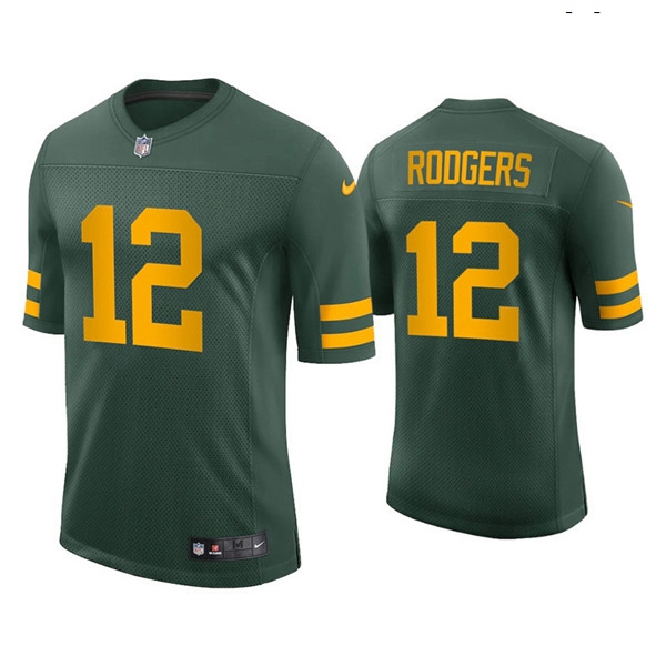 Green Bay Packers 12 Aaron Rodgers Alternate Green Vapor Limited