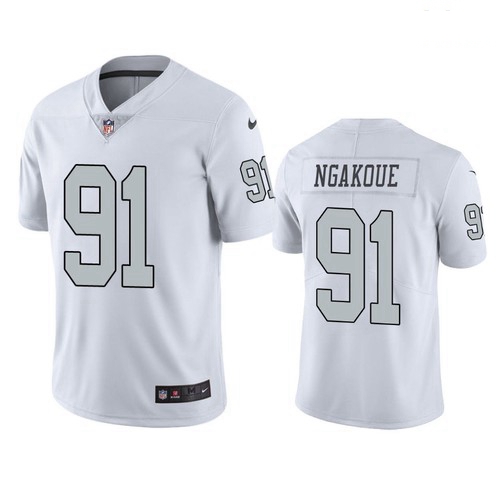 Men Las Vegas Raiders 91 Yannick Ngakoue Color Rush Limited Jersey