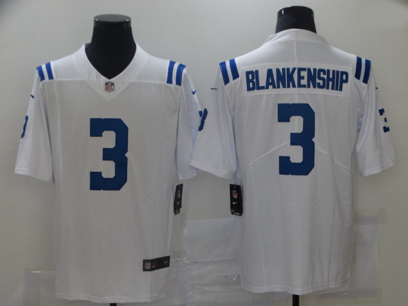 Nike Indianapolis Colts 3 Rodrigo Blankenship White Vapor Untouchable Limited Jersey