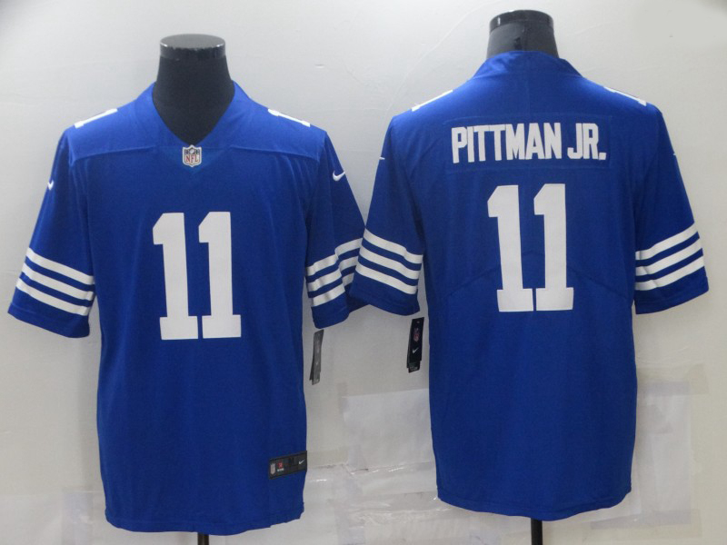 Nike Indianapolis Colts 11 Michael Pittman JR  Royal Vapor Untouchable Limited Jersey