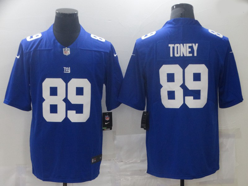 Nike New York Giants 89 Kadarius Toney Royal Vapor Untouchable Limited Jersey