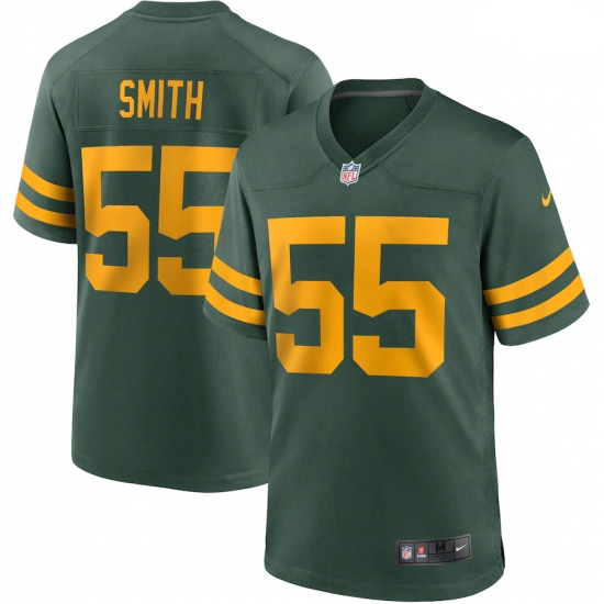 Men Green Bay Packers #55 Za Darius Smith Nike Green Alternate Game Player Jersey