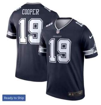 Men Nike Dallas Cowboys Amari Cooper Navy Legend Jersey