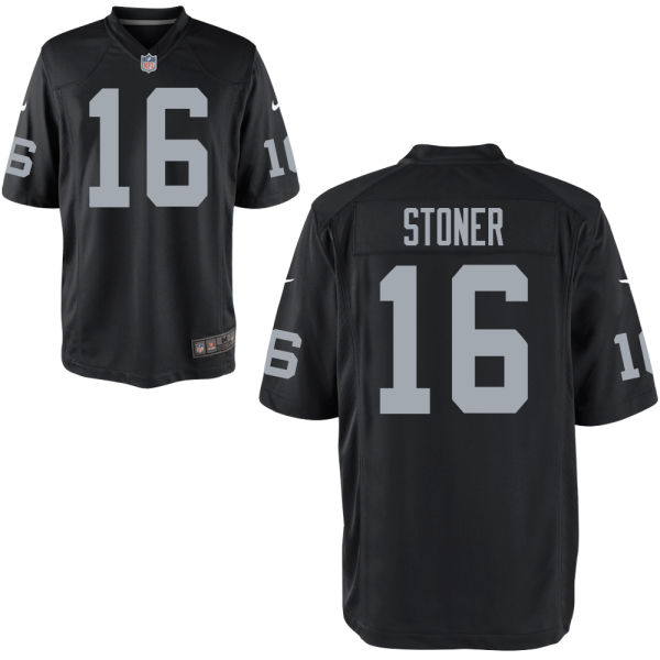 Men Nike Las Vegas Raiders Dillon Stoner 16 Black Untouchable Vapor Limited Jersey