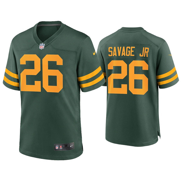 Men Green Bay Packers 26 Darnell Savage Jr  Alternate Limited Green Jersey