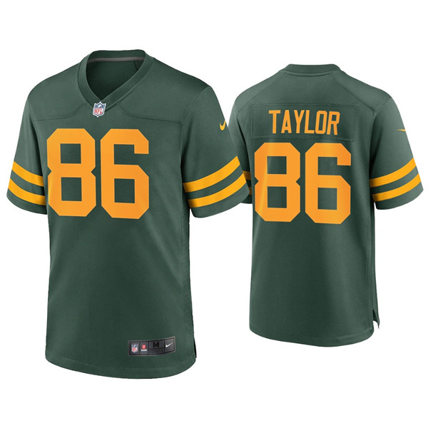 Men Green Bay Packers 86 Malik Taylor Alternate Limited Green Je