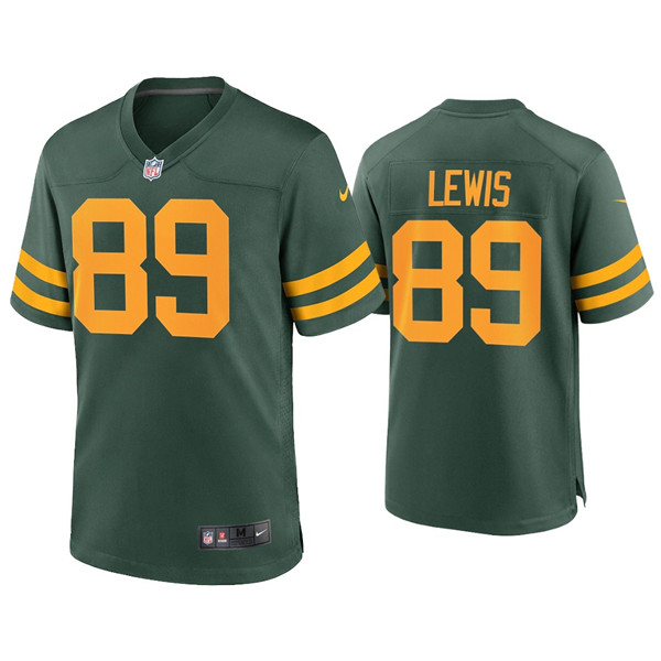 Men Green Bay Packers 89 Marcedes Lewis Alternate Limited Green 