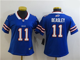 Women Buffalo Bills 11 Cole Beasley Blue Limited Jersey