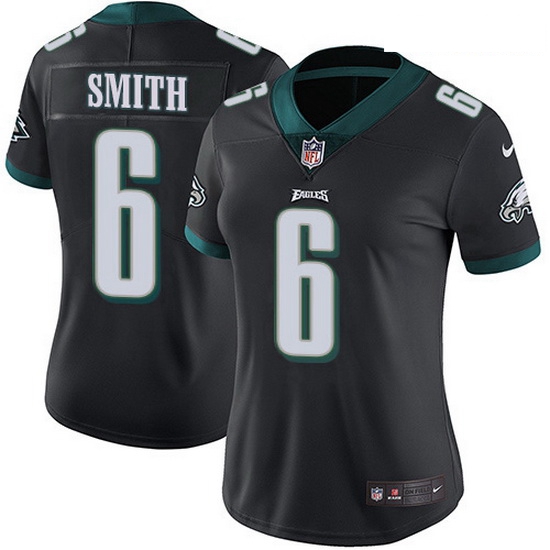 Nike Philadelphia Eagles 6 DeVonta Smith Black Alternate Women Stitched NFL Vapor Untouchable Limite