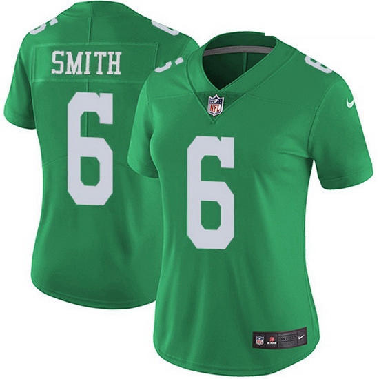 Nike Philadelphia Eagles 6 DeVonta Smith Green Women Stitched NF