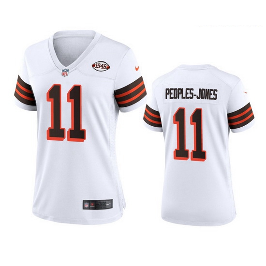 Women Cleveland Browns 11 Donovan Peoples Jones Nike 1946 Collection Alternate Game Limited NFL Jers