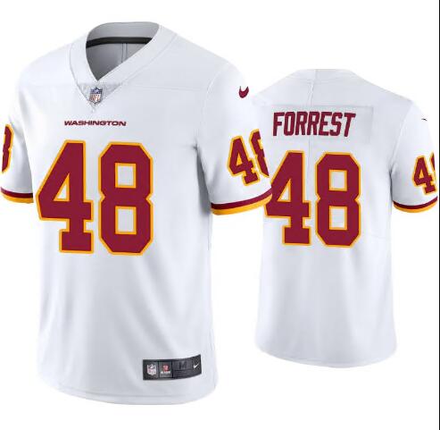 Men's Nike Darrick Forrest 48 Washington Football White Vapor Limited Jersey