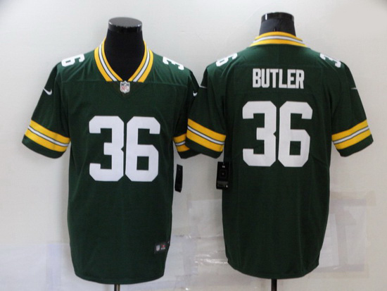 Men Green Bay Packers 36 LeRoy Butler Green 2021 Vapor Untouchable Stitched NFL Nike Limited Jersey