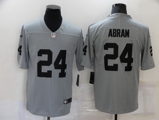 Men Las Vegas Raiders 24 Johnathan Abram Nike Gray Gridiron 2018 Vapor Untouchable NFL Gray Limited 