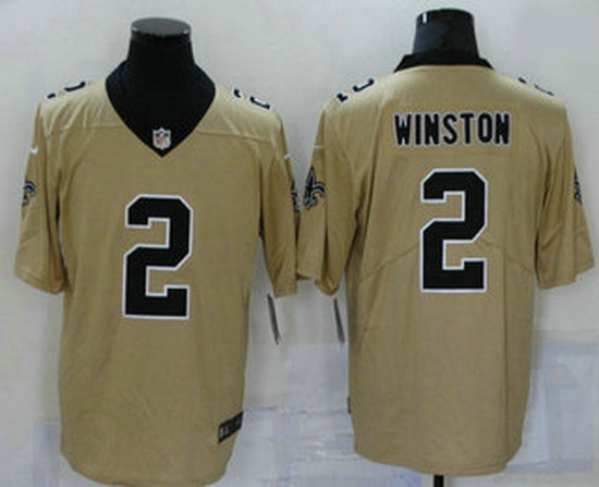 Men New Orleans Saints 2 Jameis Winston Gold 2019 Inverted Legend Stitched NFL Nike Limited Jersey