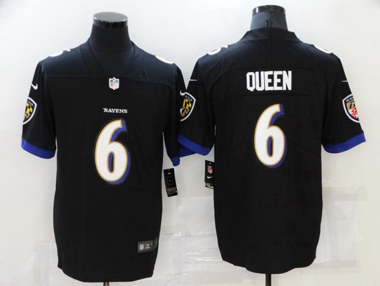 Nike Baltimore Ravens 6 Patrick Queen Black Vapor Untouchable Limited Jersey