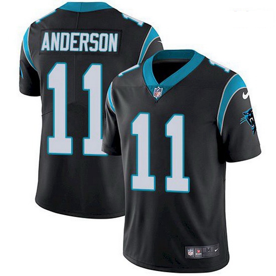 Nike Carolina Panthers 11 Robby Anderson Black Team Color Men Stitched NFL Vapor Untouchable Limited