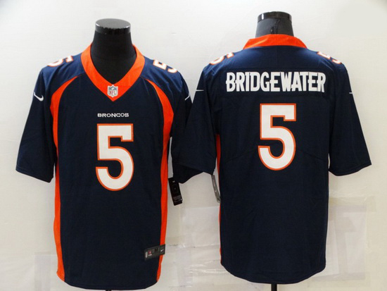 Nike Denver Broncos 5 Teddy Bridgewater Navy Vapor Untouchable Limited Jersey