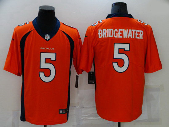 Nike Denver Broncos 5 Teddy Bridgewater Orange Vapor Untouchable Limited Jersey