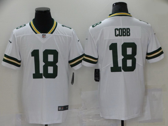 Nike Green Bay Packers 18 Randall Cobb White Vapor Untouchable Limited Jersey