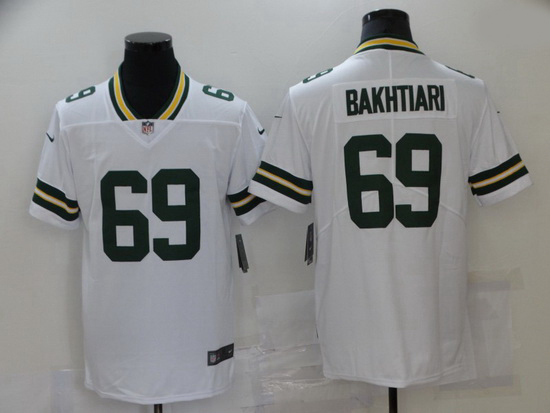 Nike Green Bay Packers 69 David Bakhtiari White Vapor Untouchable Limited Jersey