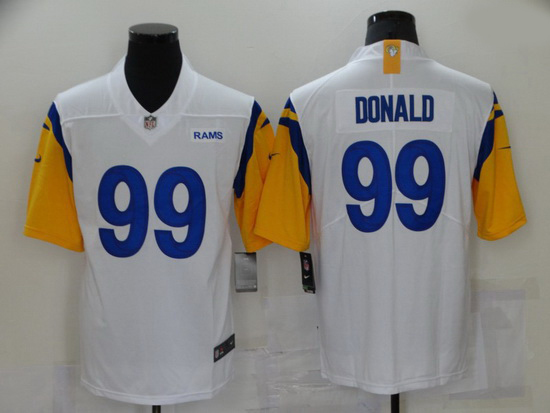 Nike Los Angeles Rams 99 Aaron Donald White Vapor Untouchable Limited Jersey