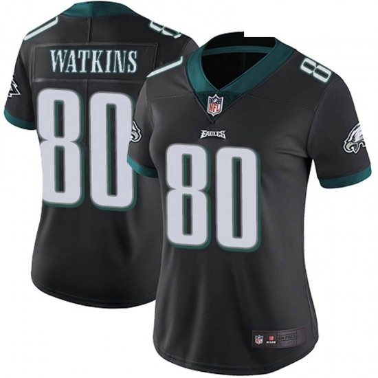 Women Nike Philadelphia Eagles Quez Watkins #80 Black Vapor Limi