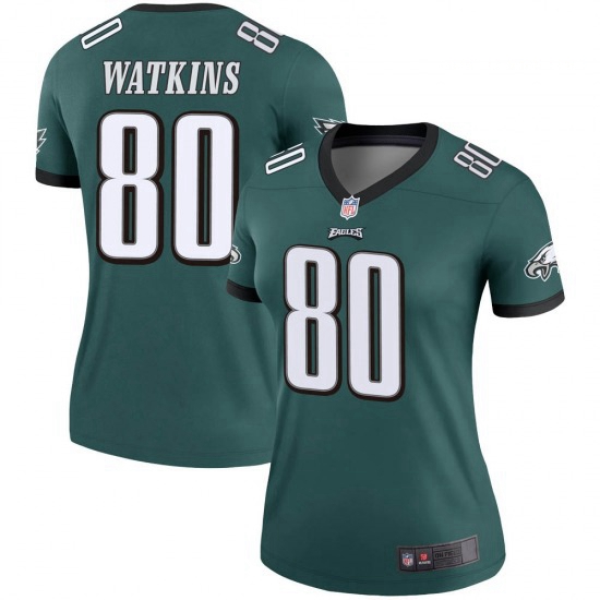 Women Nike Philadelphia Eagles Quez Watkins #80 Green Vapor Limi