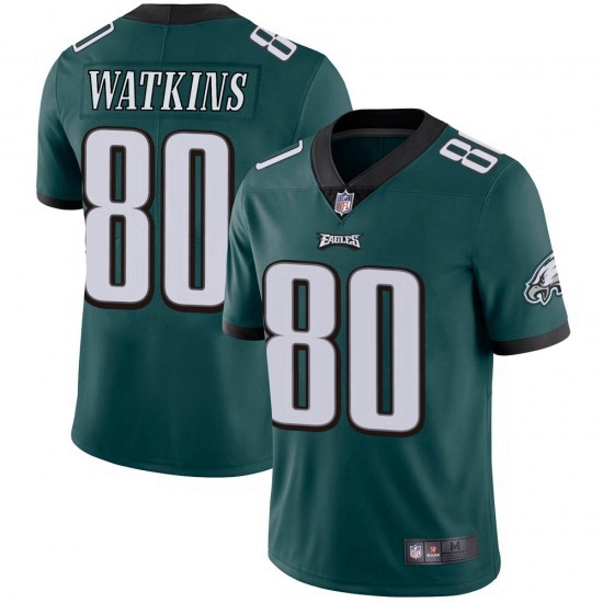 Men Nike Philadelphia Eagles Quez Watkins #80 Green Vapor Limite