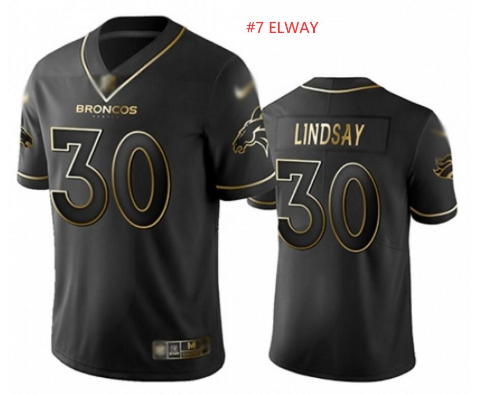 Youth Eagles John Elway Black Gold Jersey