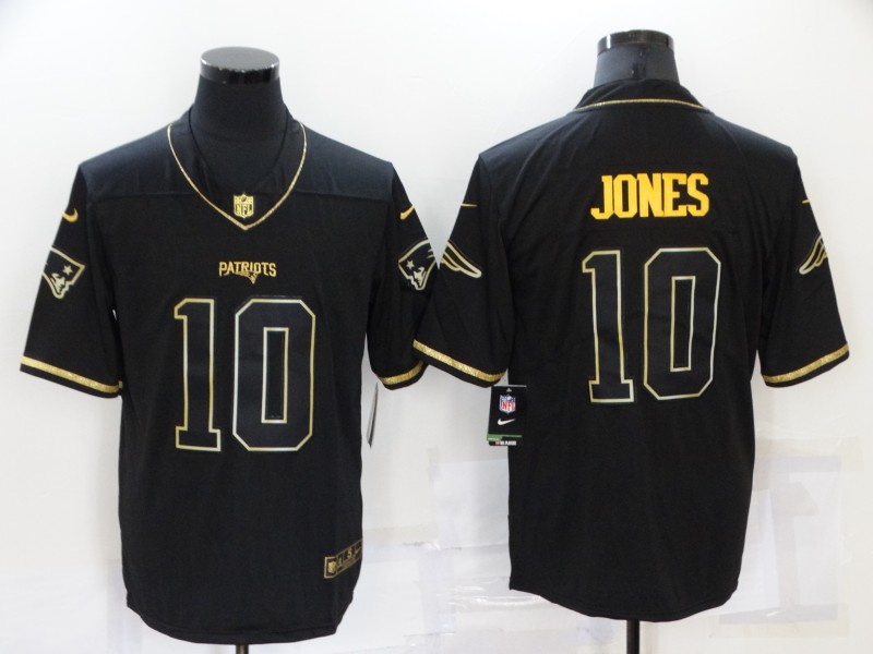 Men's New England Patriots #10 Mac Jones Black Nike Silver Inverted Legend Jersey