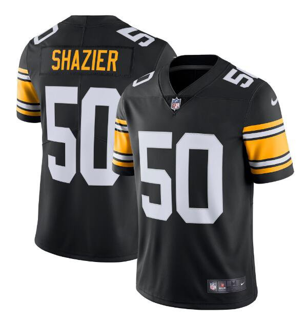 Men Pittsburgh Steelers 50 Ryan Shazier Black Vapor Untouchable Limited Stitched Football Jersey