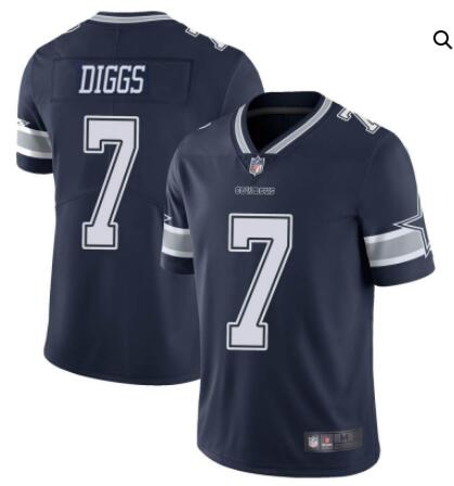 Youth Dallas Cowboys #7 Trevon Diggs 2021 Navy Vapor Limited Stitched Jersey