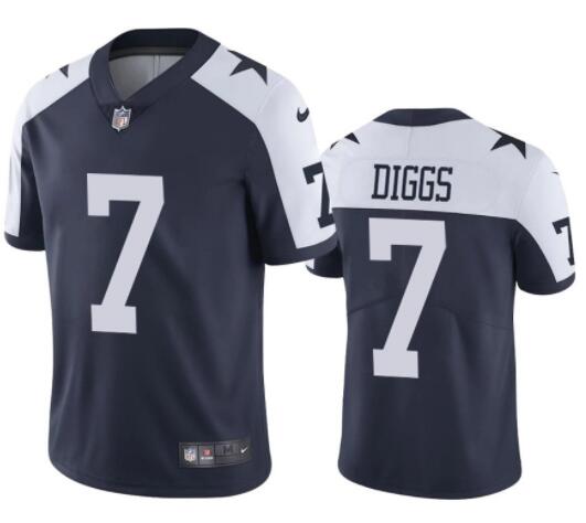 Youth Nike Dallas Cowboys Trevon Diggs #7 Blue Thanksgivens Vapor Limited Stitched Jersey