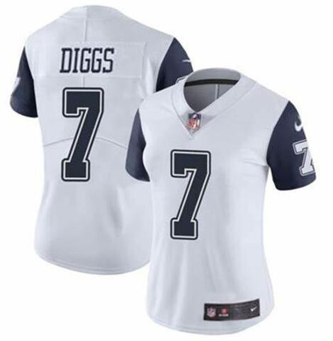 Women Nike Dallas Cowboys Trevon Diggs #7 Rush Vapor Limited Jersey