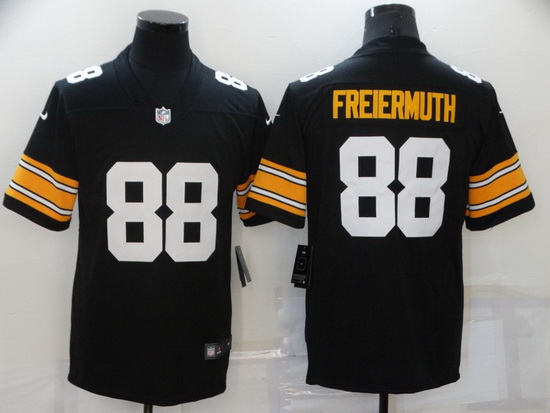 Men Pittsburgh Steelers Pat Freiermuth #88 Nike Black Vapor Limited Jersey